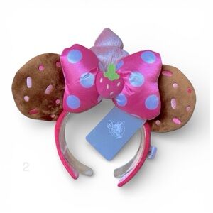 Disney Parks Minnie Mouse Strawberry Cupcake Munchlings Ears Headband - NWT 2